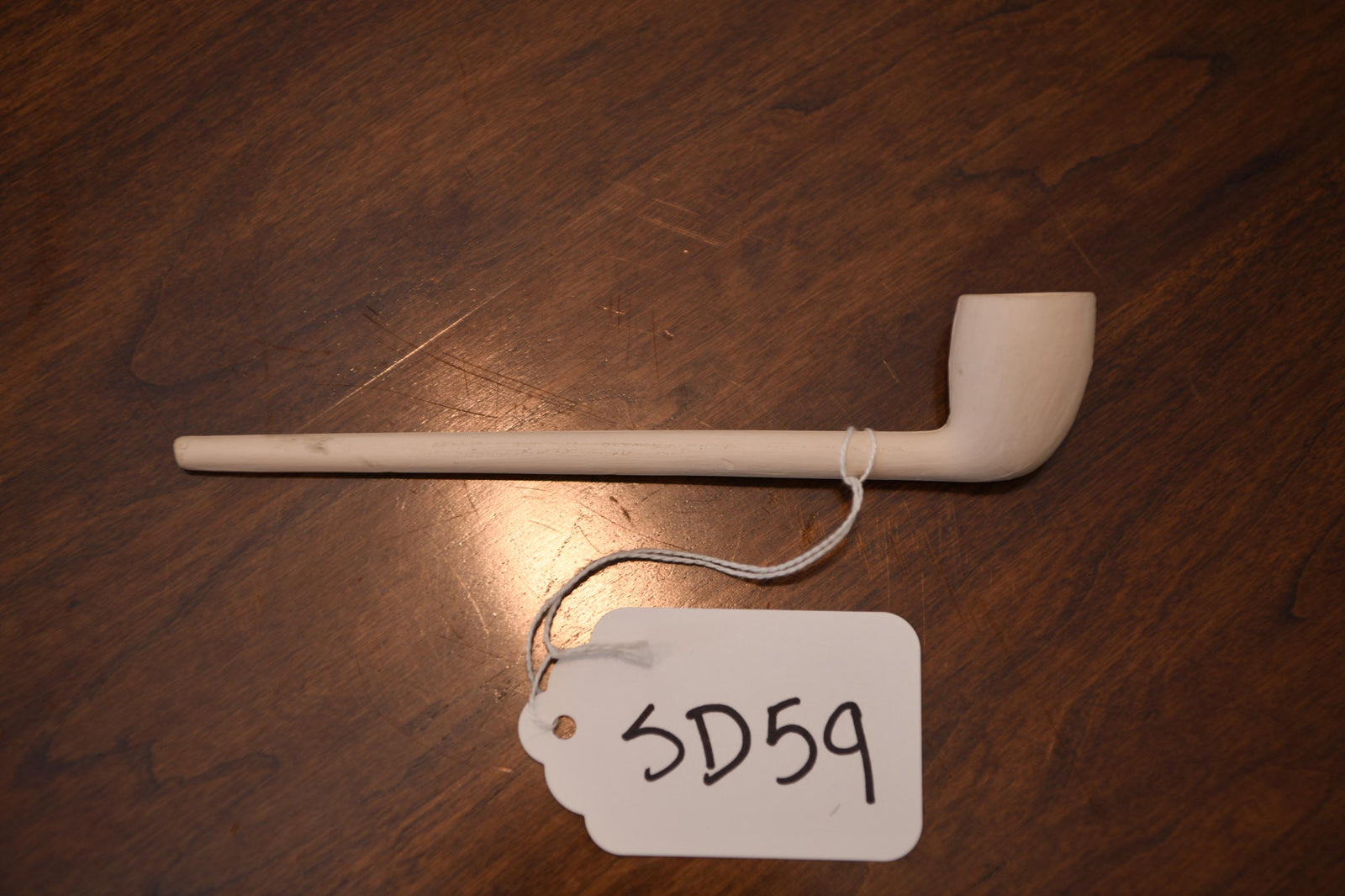 Large Bowl Plain White Pipe | SD59