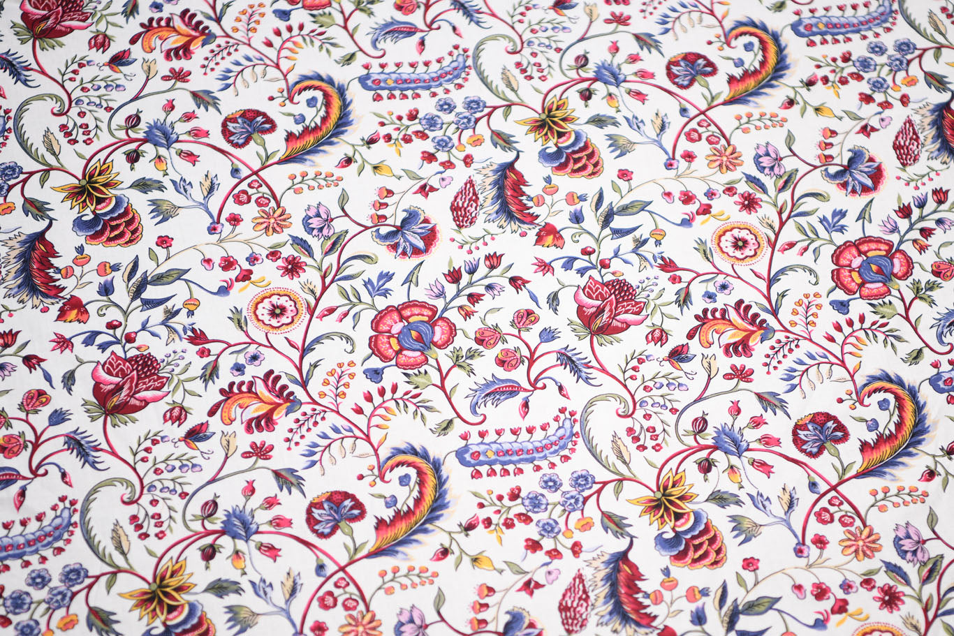 India Garden Reproduction Fabric