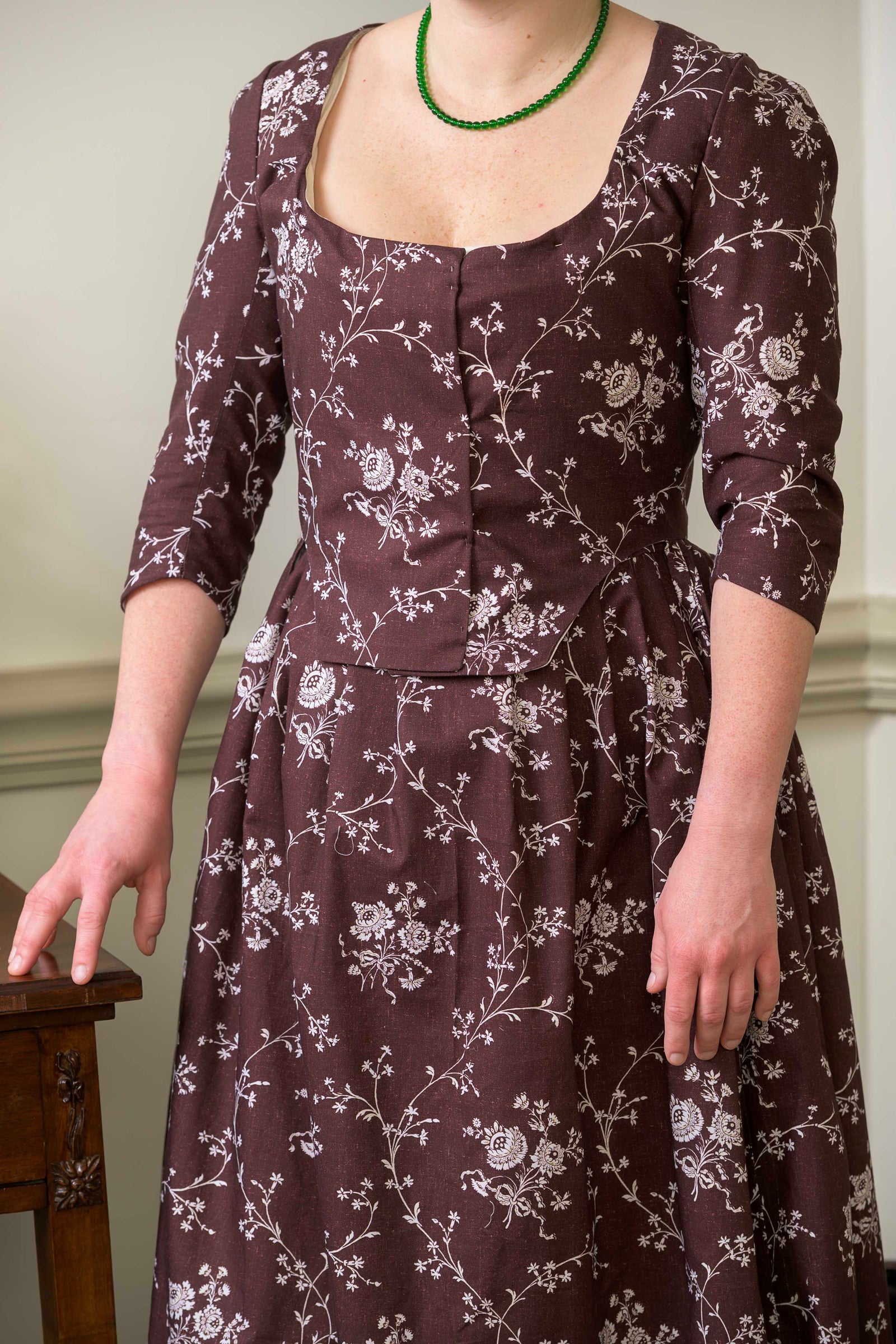 Round Gown | Brandied Raisin | 1770 - 1790