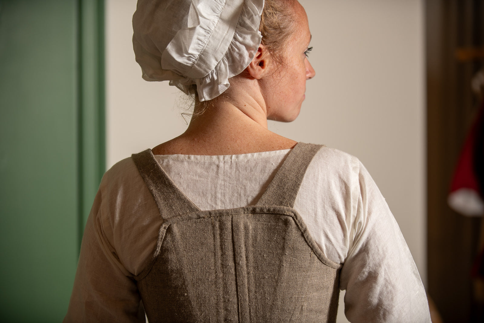 Séjours en lin à laçage sur le devant