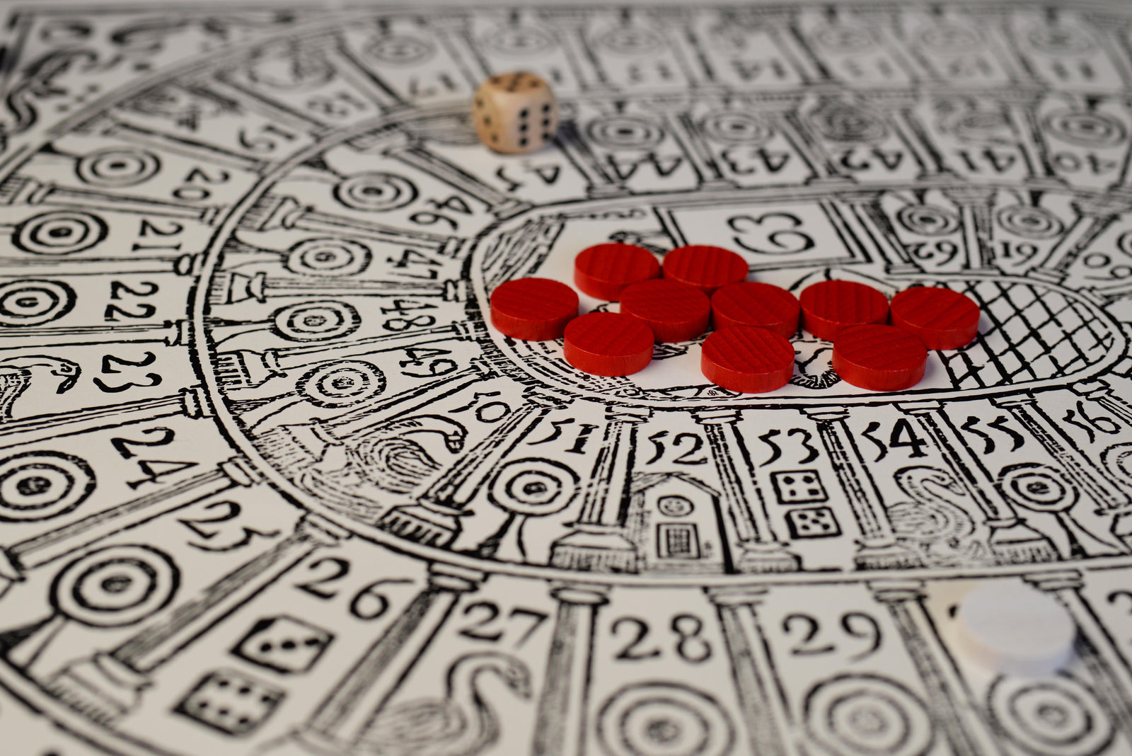 The Royal Game of Goose Reproduction Close Up