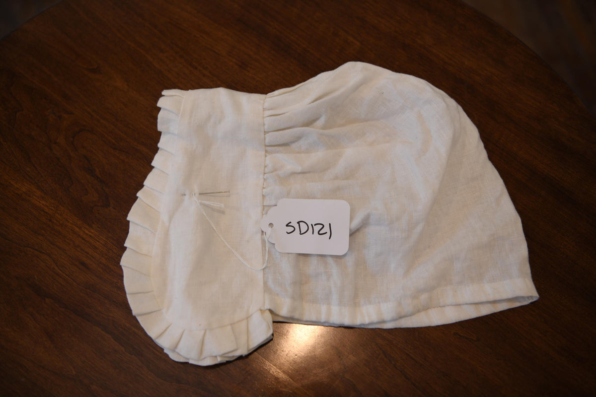 Large Pleated Linen Cap | SD121