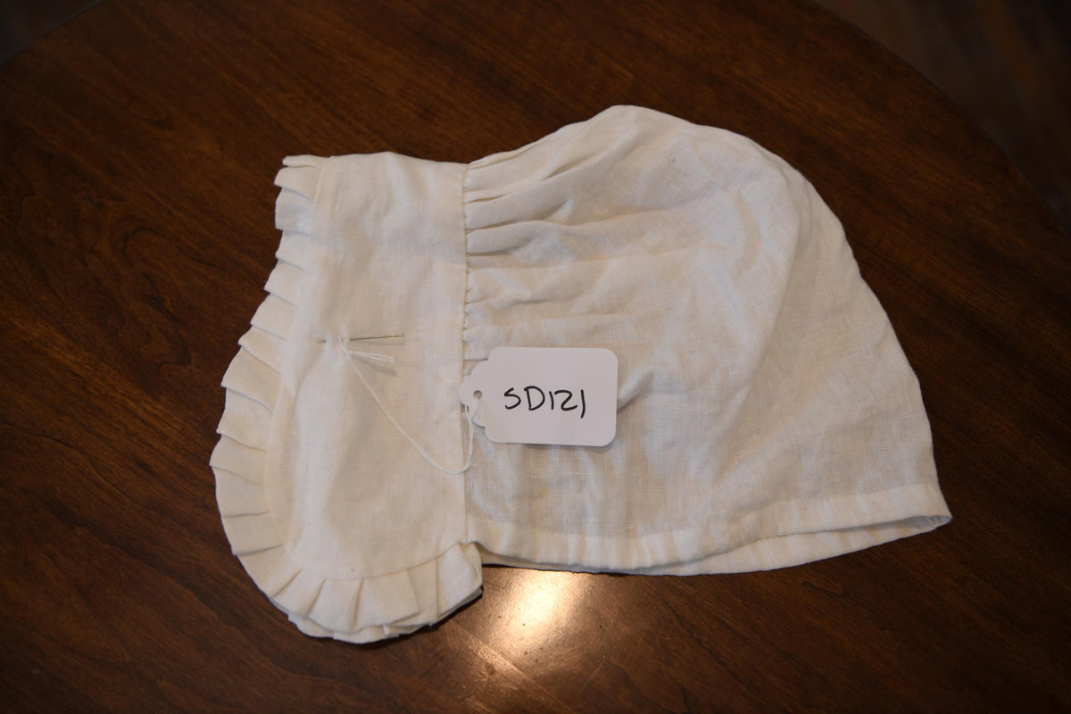 Large Pleated Linen Cap | SD121