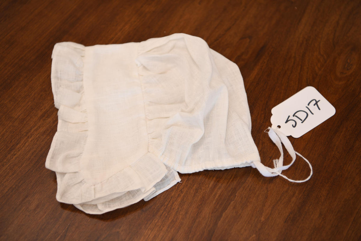 Small Gathered Linen Cap | SD17