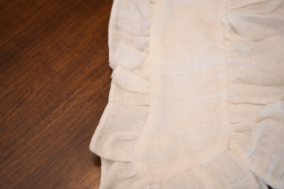 Small Gathered Linen Cap | SD17