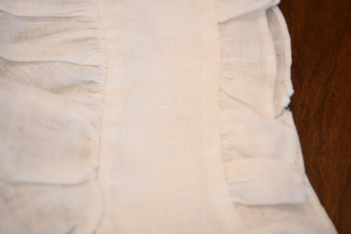 Small Gathered Linen Cap | SD17