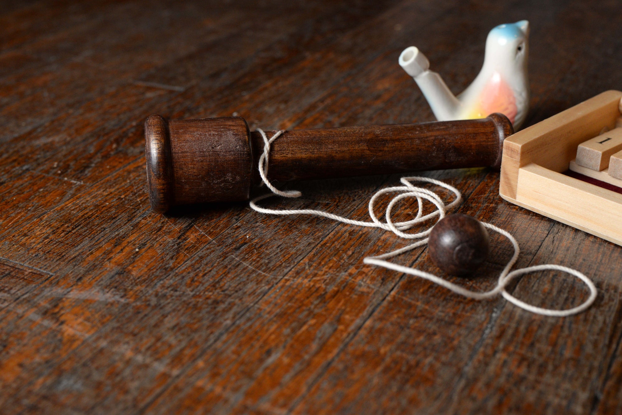 18th Century Wooden Ball and Cup Game