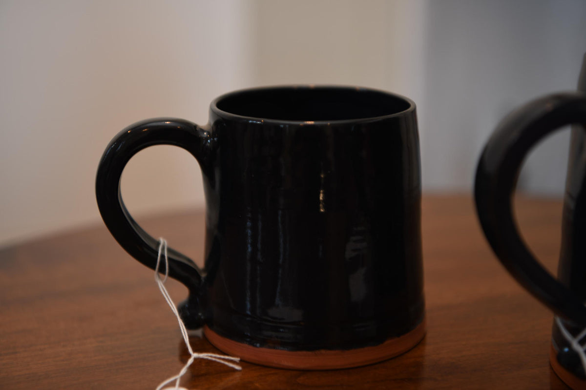 Black Glazed Redware Mug - Small | SD97