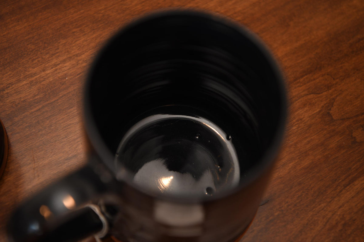 Black Glazed Redware Mug - Small | SD97