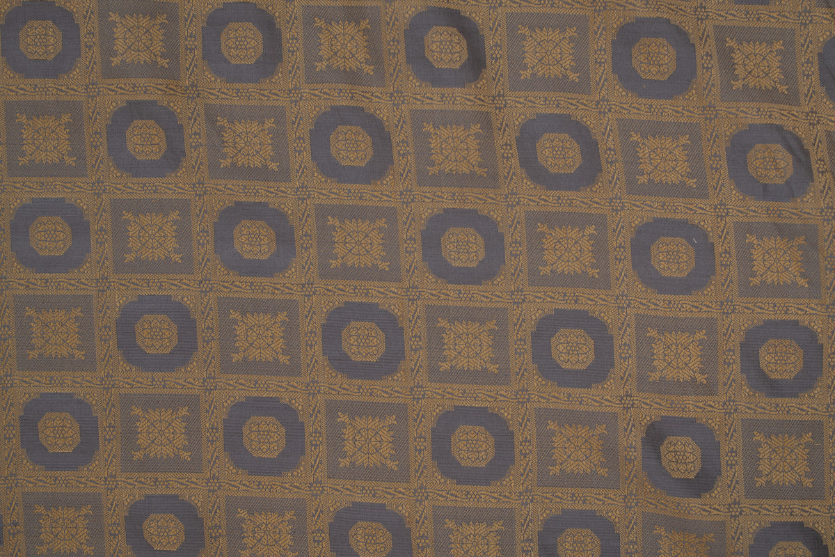 Spanish Tile Silk Brocade