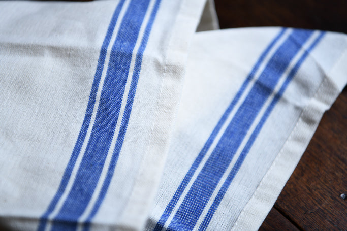 Cotton Woven Hand Towel - Blue