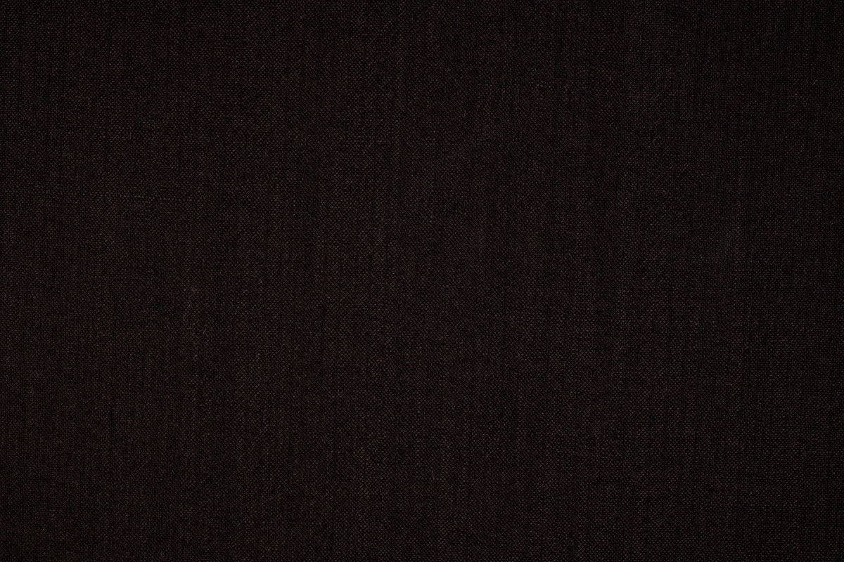 Dark Chocolate Striped Italian Wool Suiting