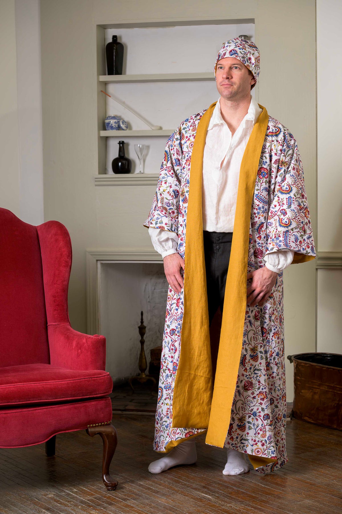1760's Dressing Gown | India Garden