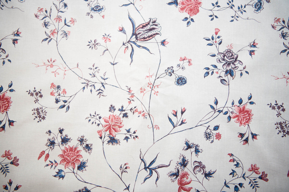 Fanny&#39;s India Floral Reproduction Fabric