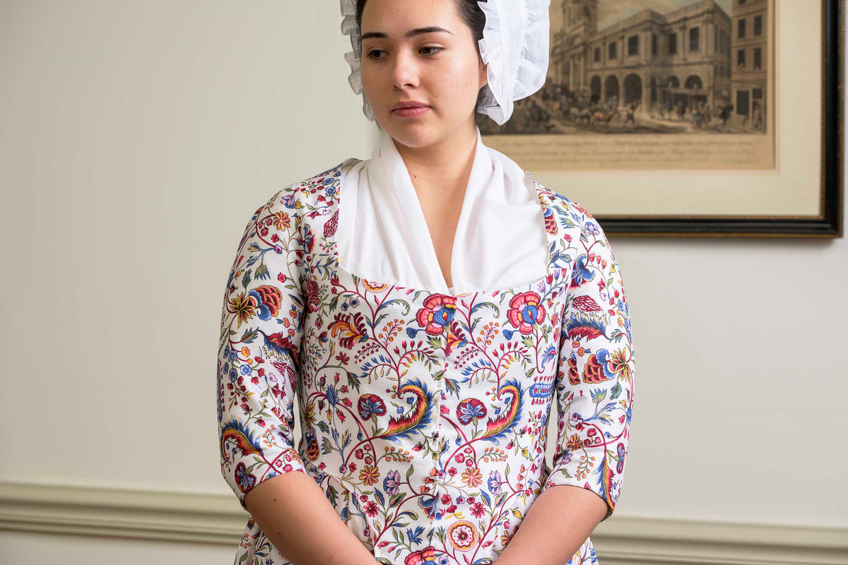 Square Front Italian Gown | India Garden | 1770 - 1790