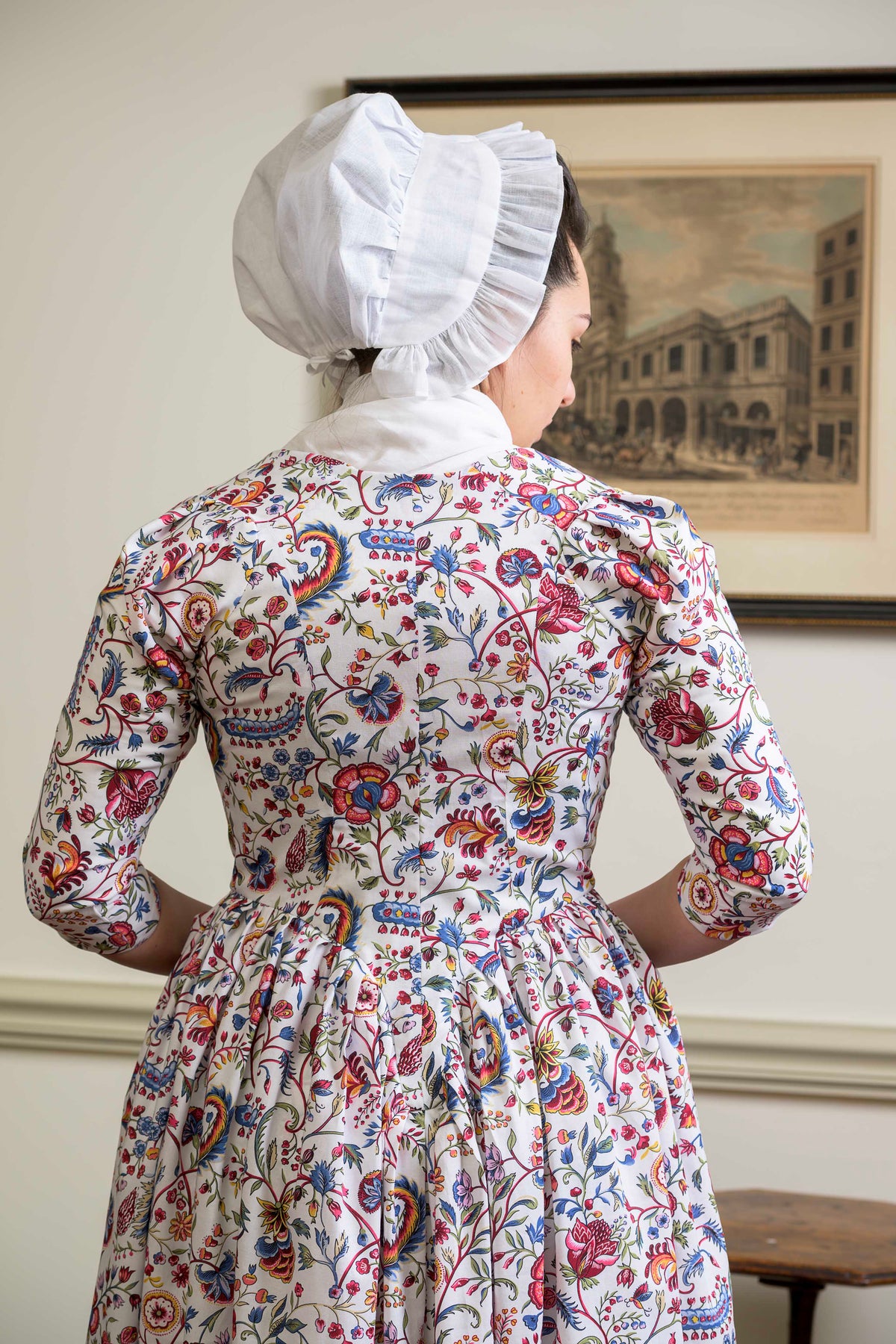 Square Front Italian Gown | India Garden | 1770 - 1790
