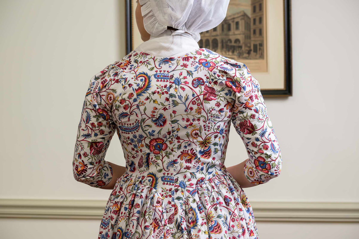 Square Front Italian Gown | India Garden | 1770 - 1790