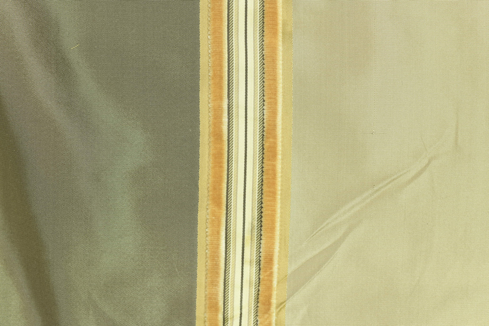 Grecian Velvet Stripe Silk Taffeta