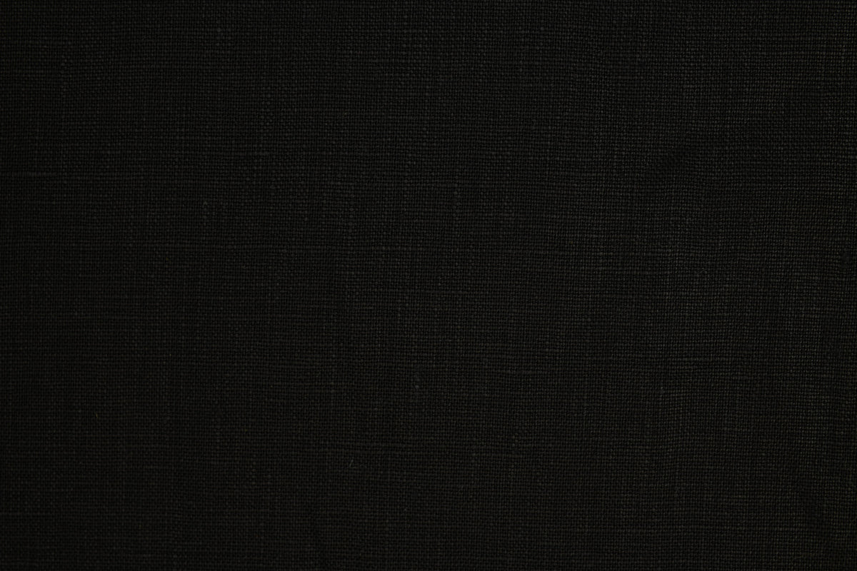 Heavy Black Linen