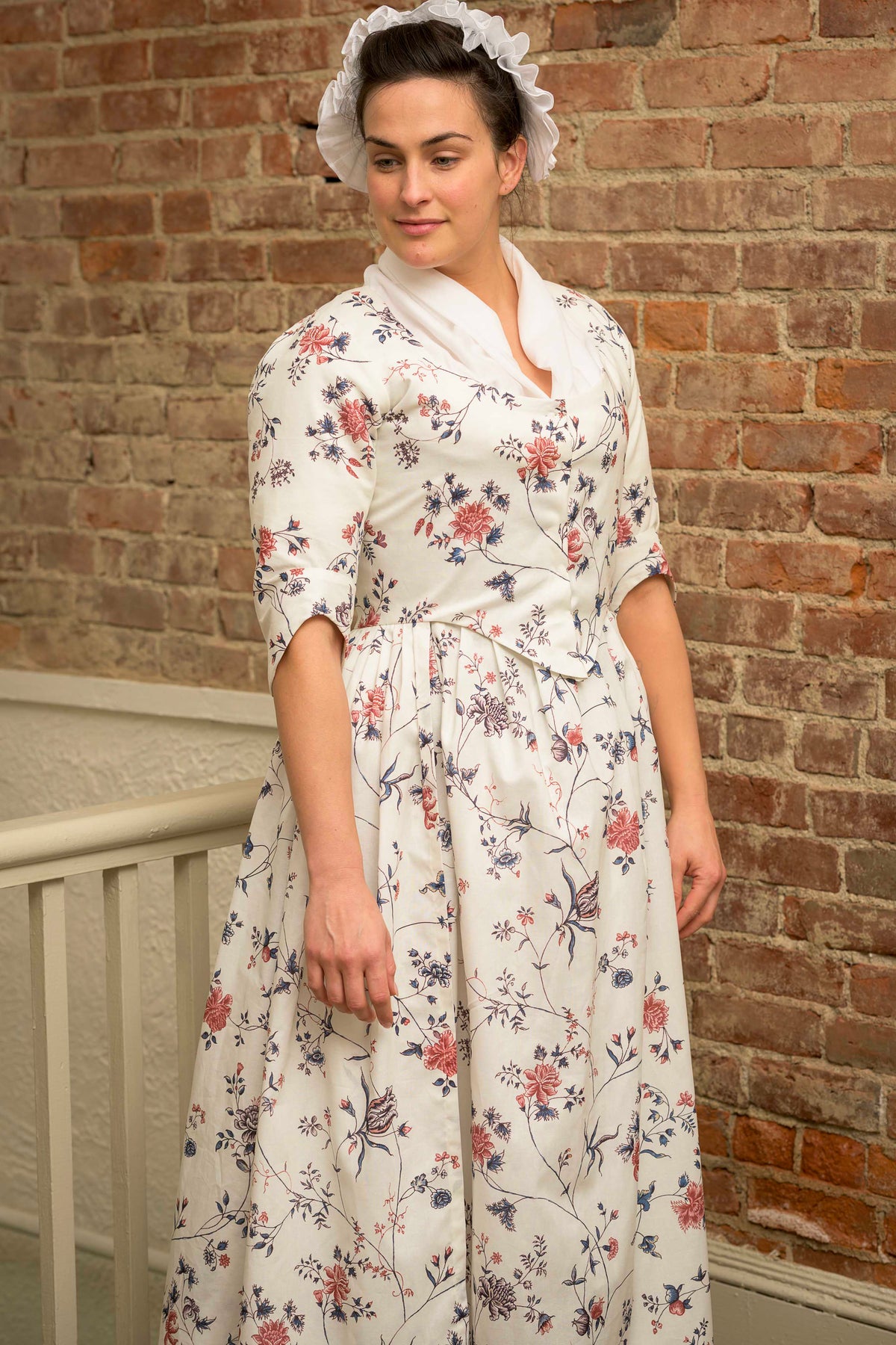 Pieced Back Italian Gown | Fanny's India Floral | 1770 - 1785