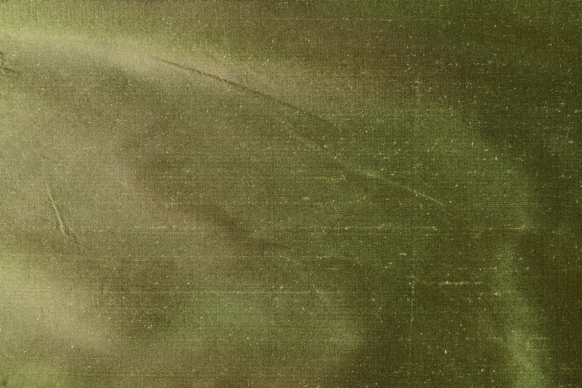 Olive Silk Shantung