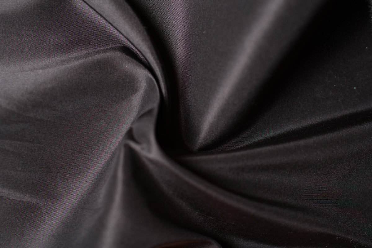 Onyx Silk Taffeta