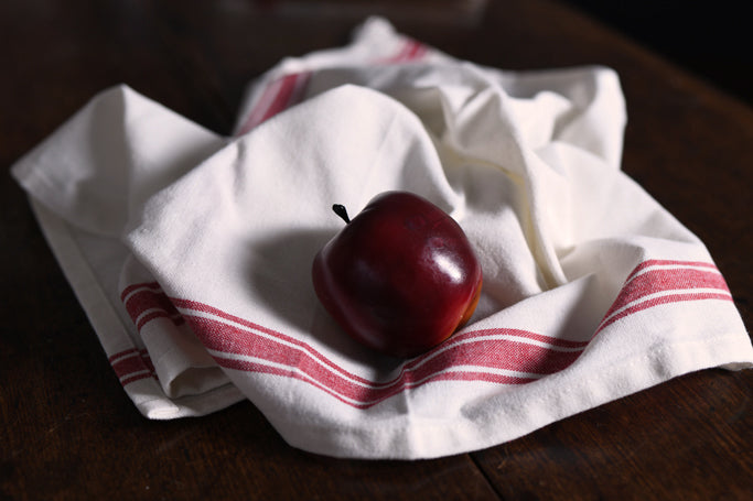 Cotton Woven Hand Towel - Red