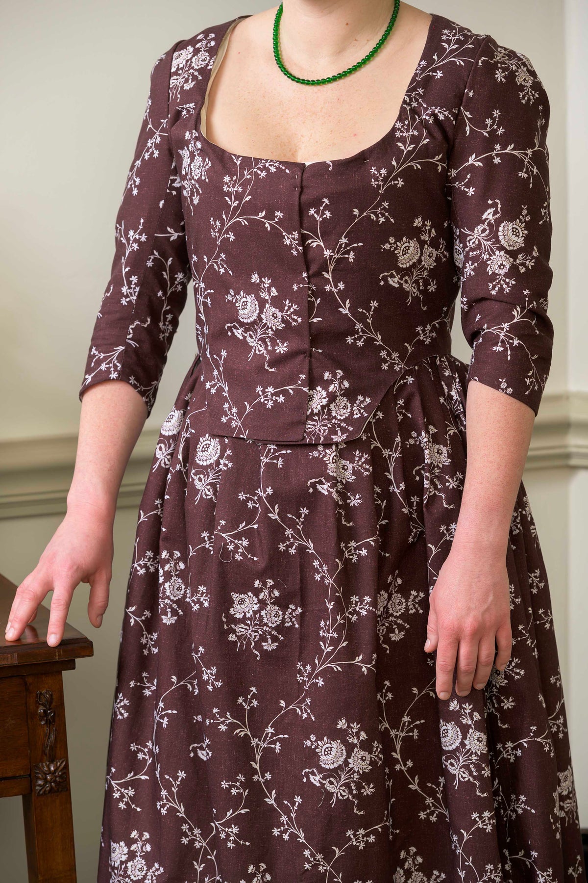 Round Gown | Brandied Raisin | 1770 - 1790