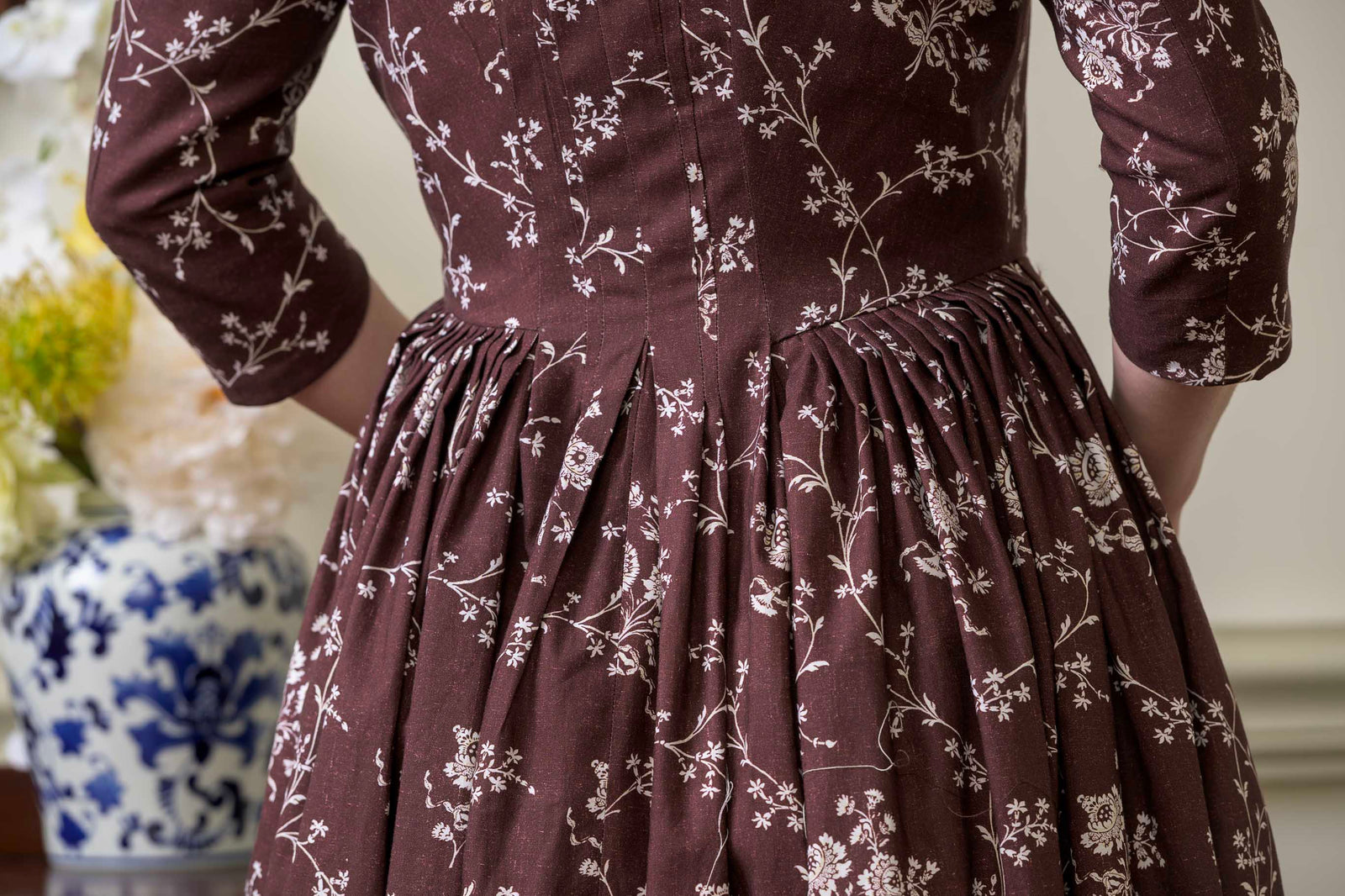 Round Gown | Brandied Raisin | 1770 - 1790