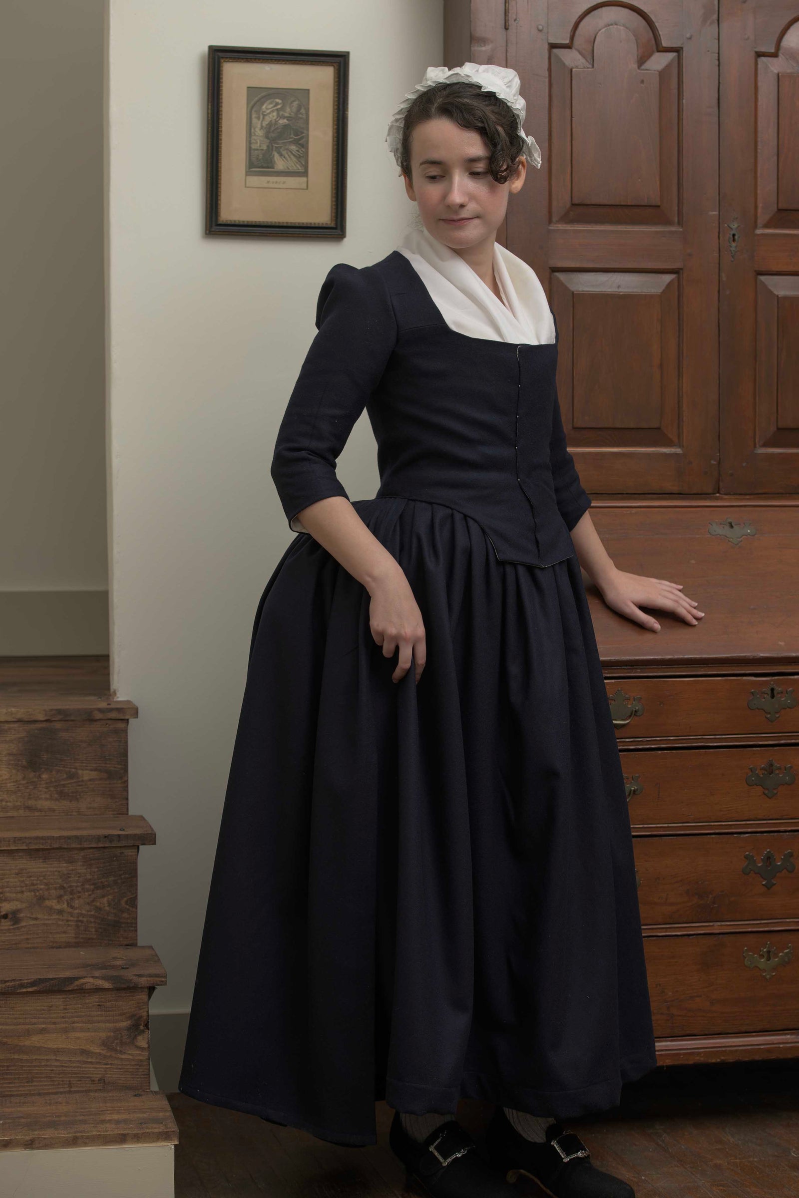 Woolen Gown | Navy