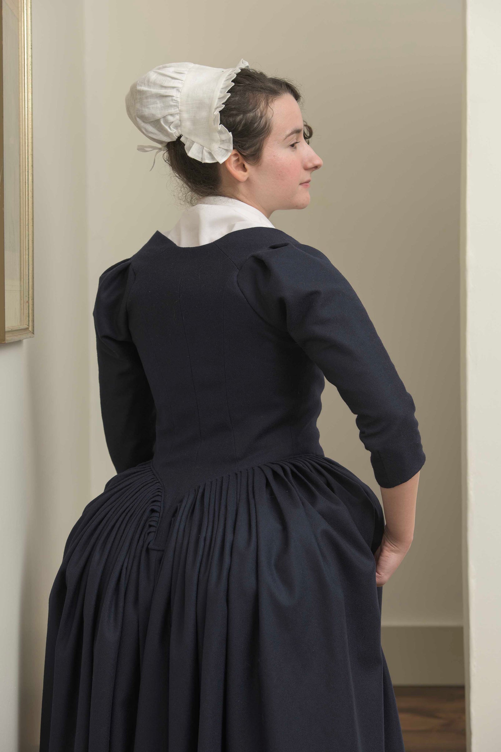 Woolen Gown | Navy