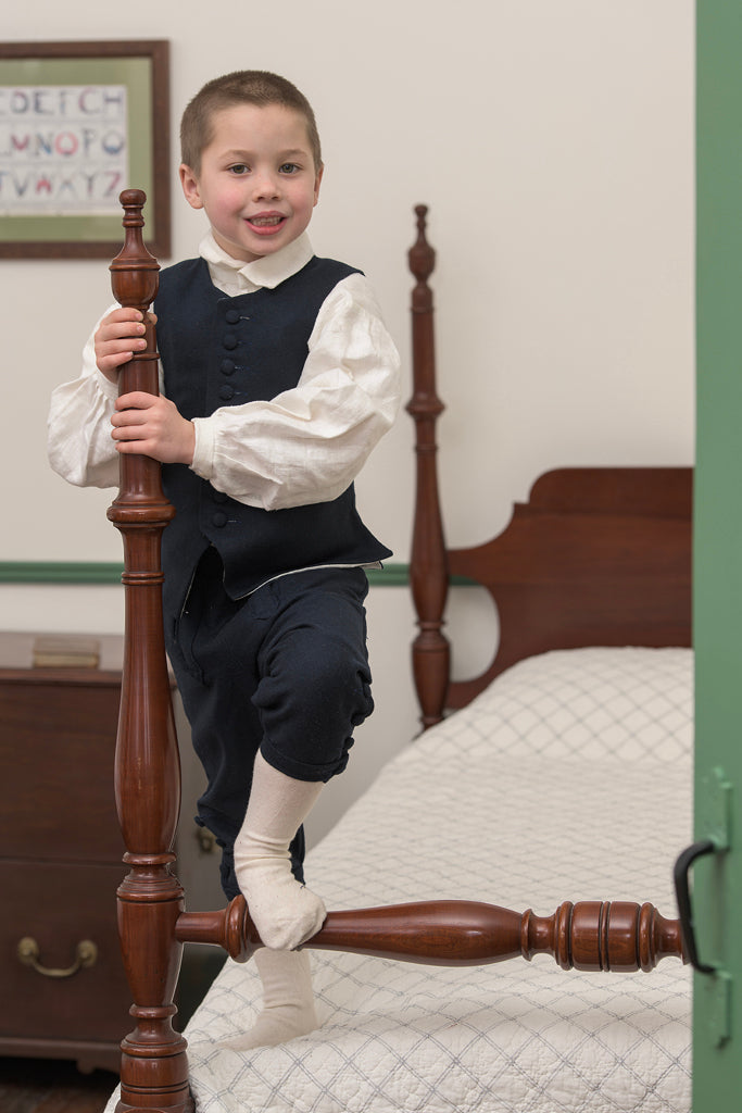 Boys Waistcoats | Navy Wool