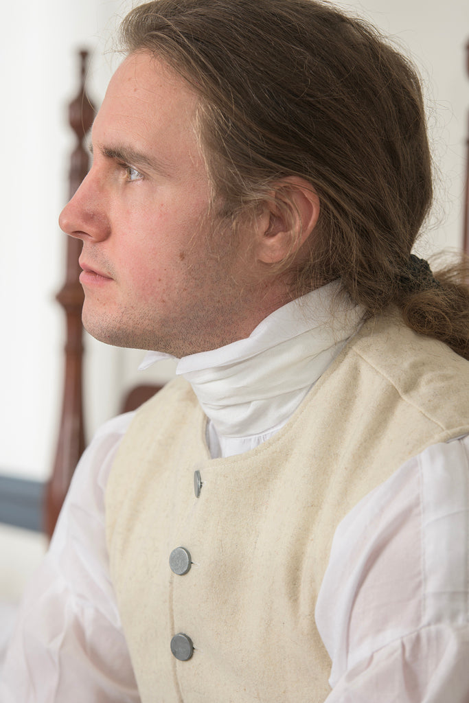 Brass Neck Stock | White Linen