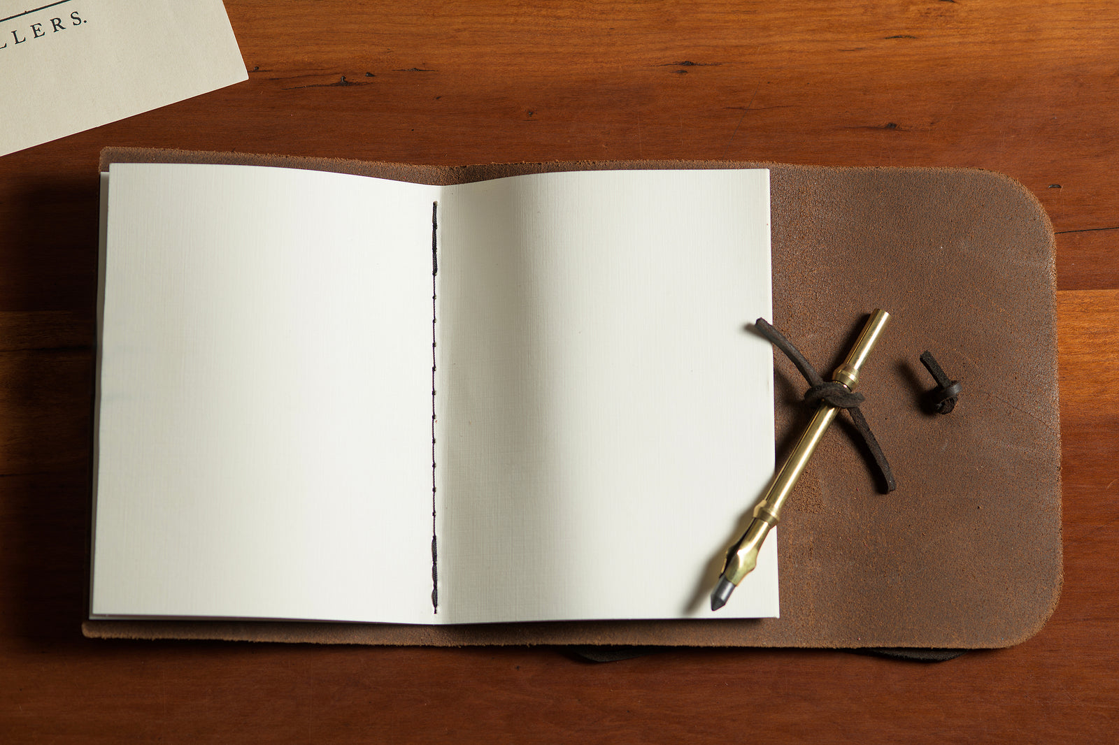 Journal de voyage en cuir