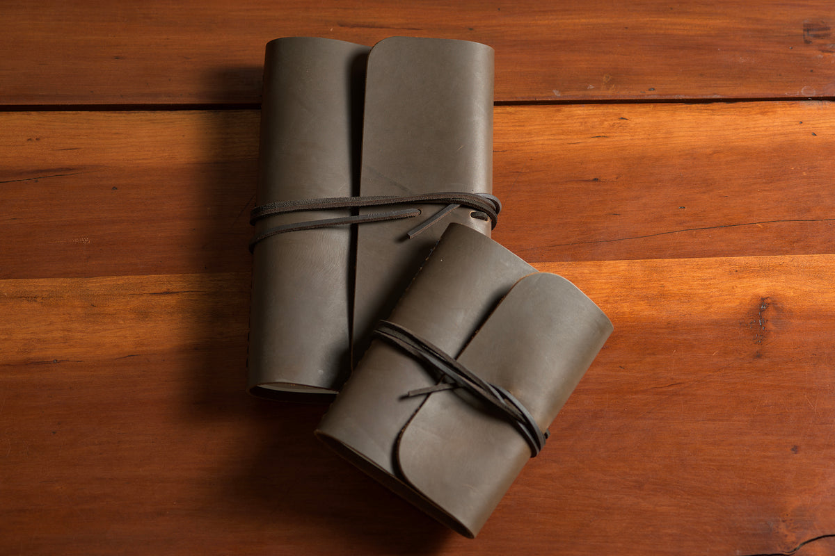 Journal de voyage en cuir