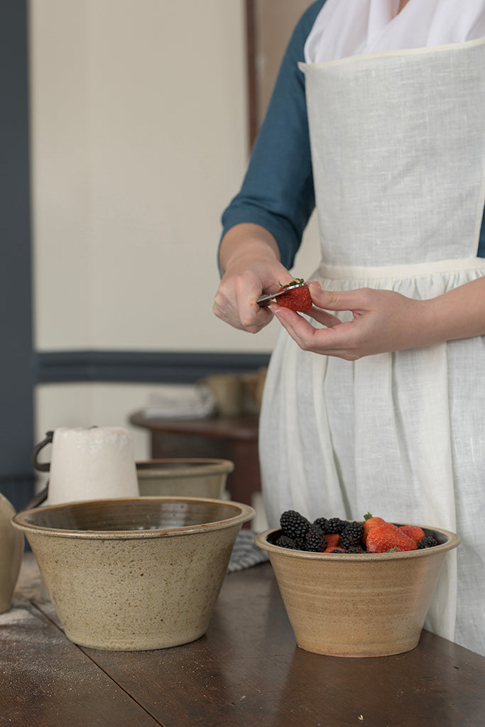 Salt Glazed Mixing Bowls | 1 Quart