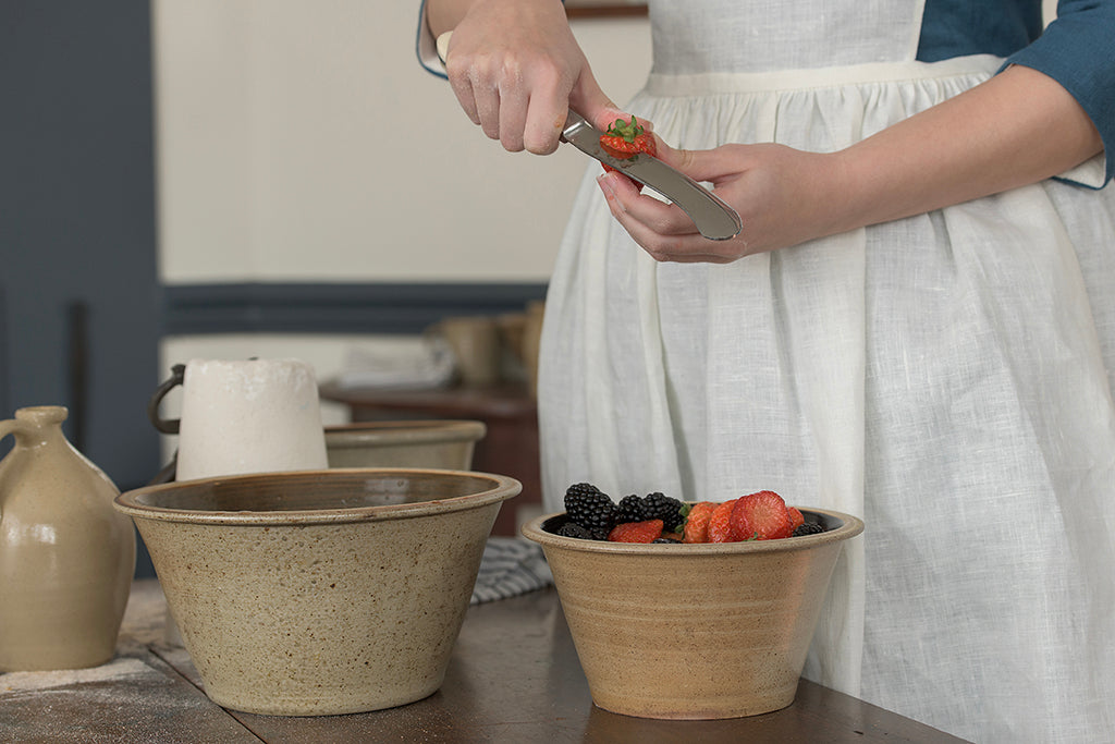 Salt Glazed Mixing Bowls | 1 Quart