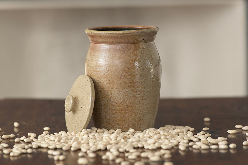 Salt Glazed Lidded Jars