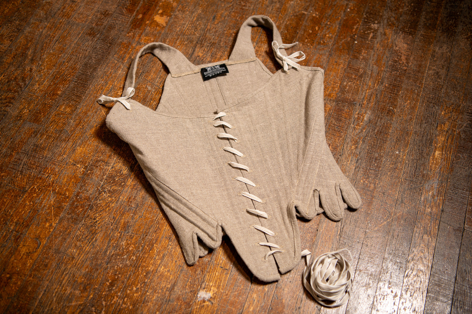 Séjours en lin à laçage sur le devant 