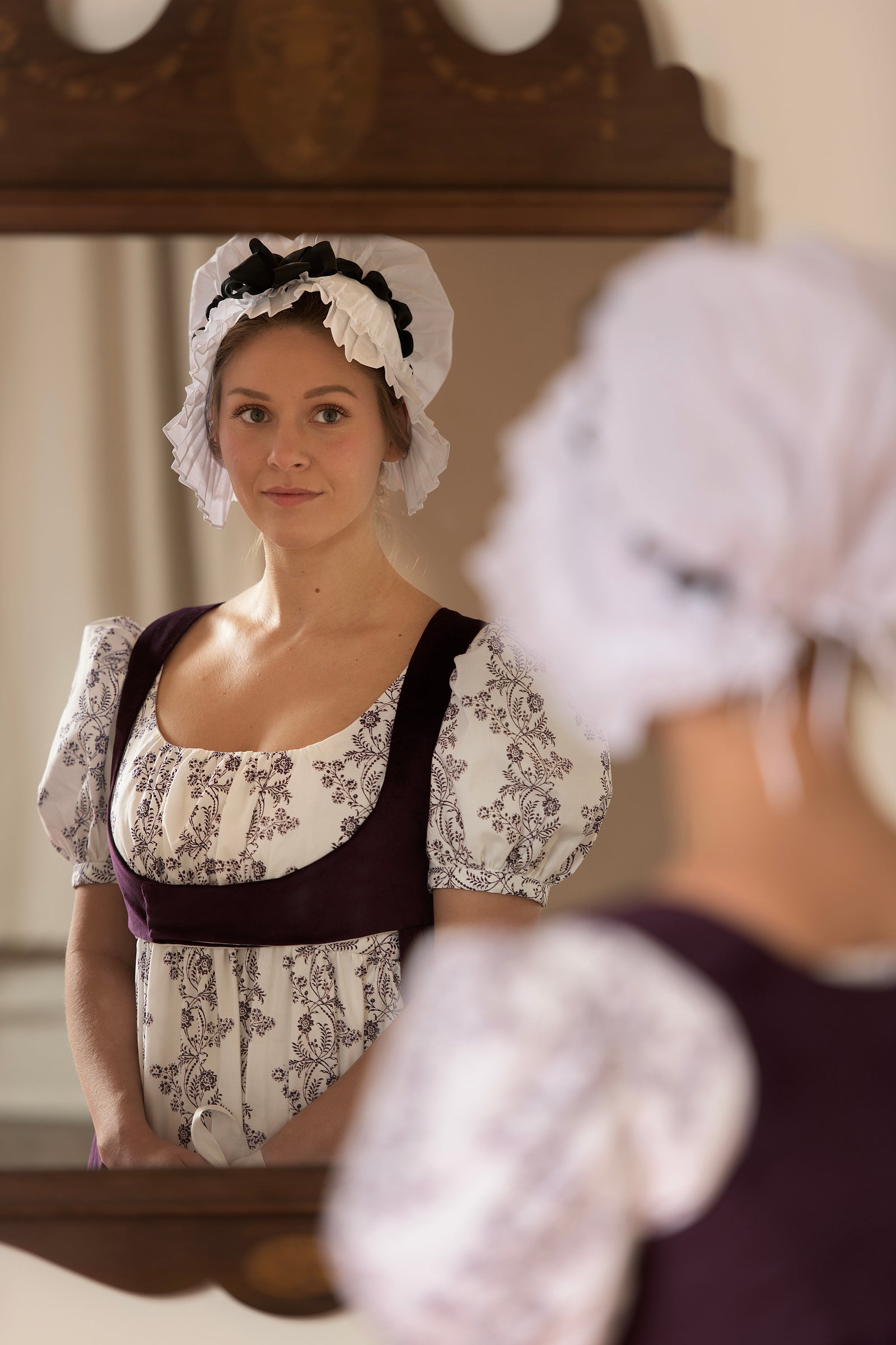 Cotton Velvet Open Robe | Plum