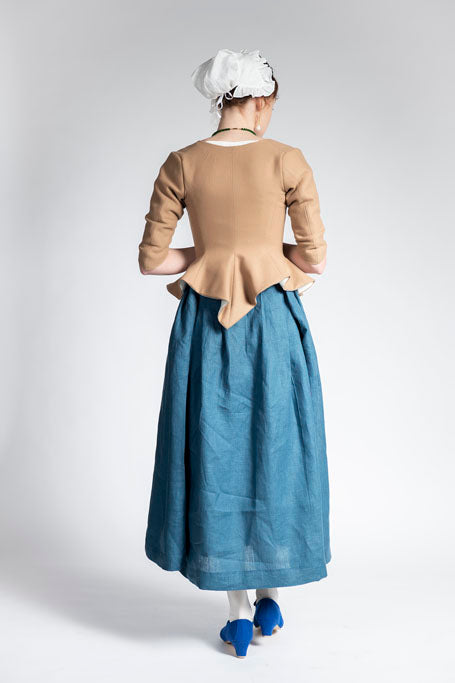 18th Century Women&#39;s Jacket from Samson Historical - Camel Wool Perky