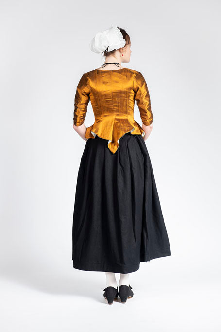 18th Century Women&#39;s Jacket from Samson Historical - Copper Silk Perky
