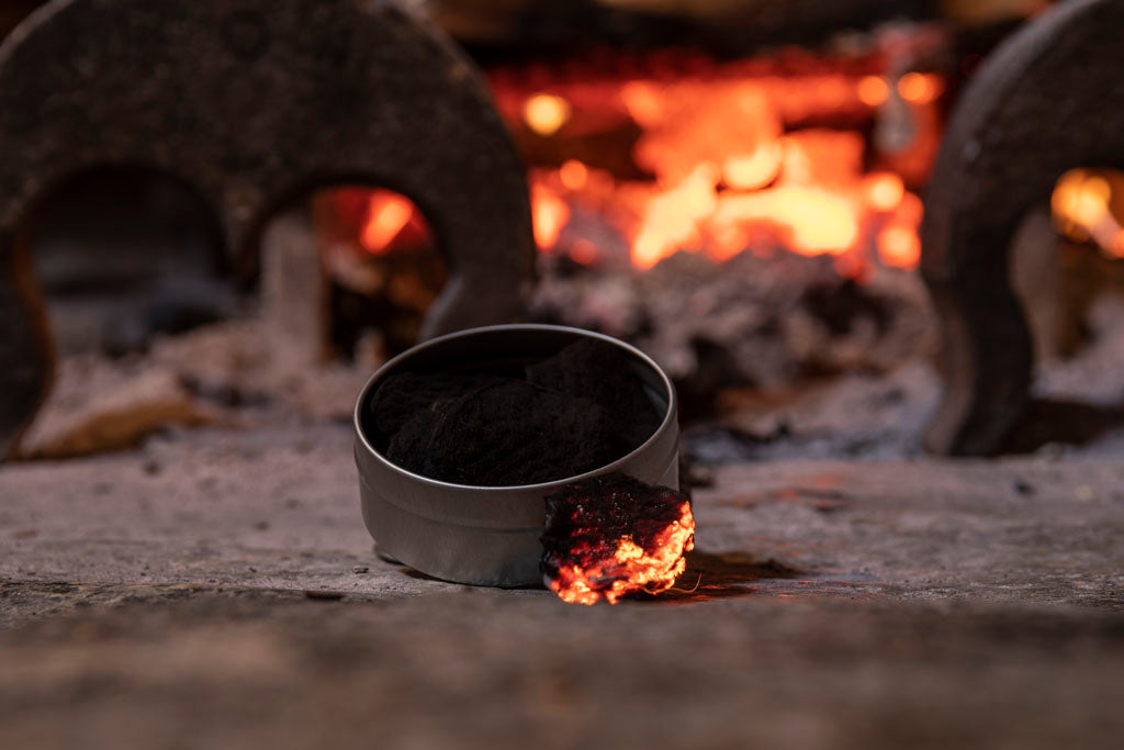 Charcloth Tin for Fire Starting from Samson Historical