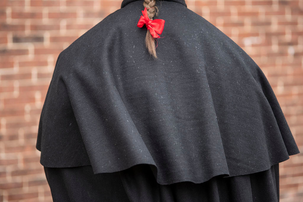 Back view of 18th Century Gentleman's Cloak