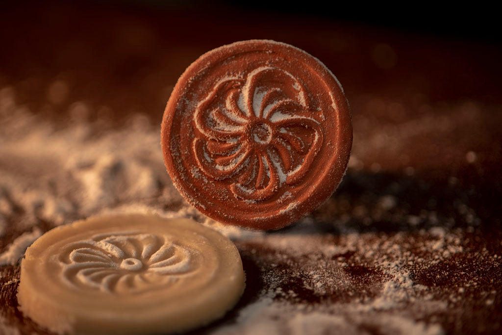 18th Century Redware Cookie Press - Flower