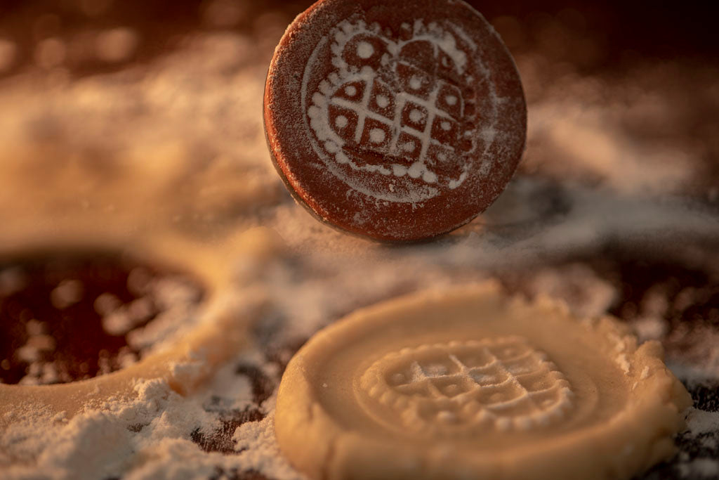 18th Century Redware Cookie Press - Dutch Heart