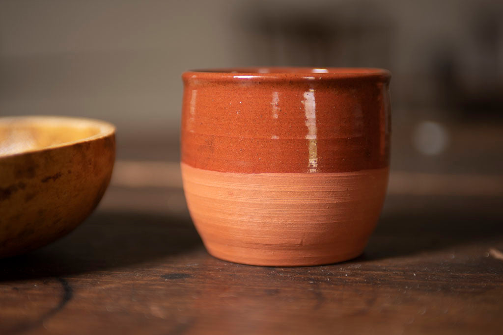 Redware 18th Century Teacup from Samson Historical