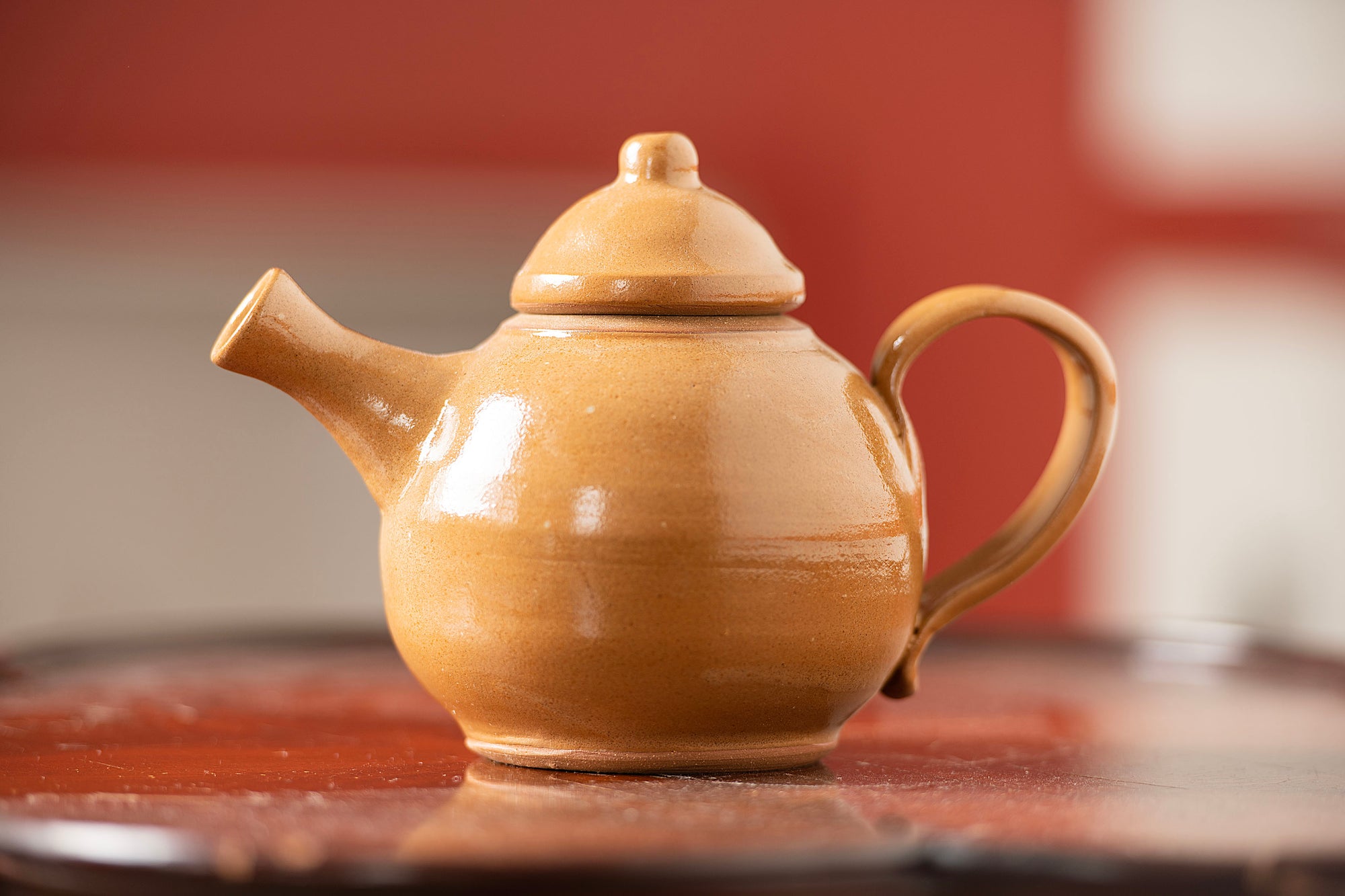 Stoneware Teapot and Cups Set