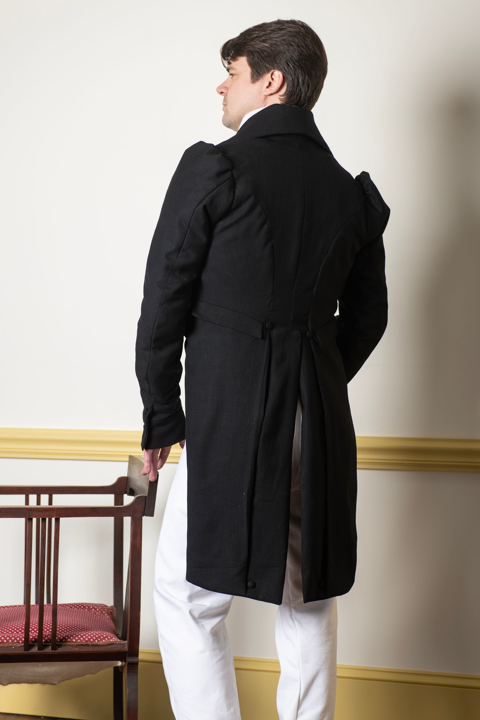 Linen Double Breasted Tailcoat | Regency