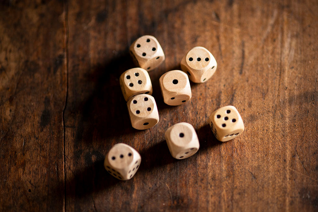 18th Century Wooden Dice from Samson Historical